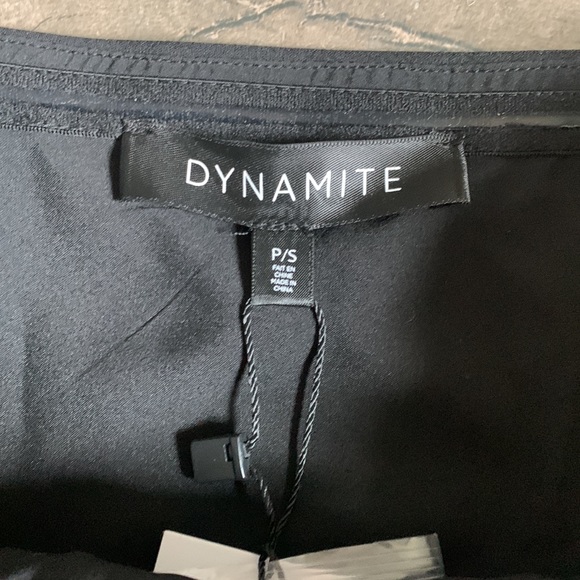 Dynamite tube romper with jewel buttons in jet black - Picture 4 of 9